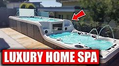 A look at the most luxury home spa! (Swim Spa Luxema 8000)