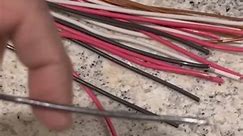 Stripping electrical wire. #electricwiring #splicing #electricaltools #easyway | T Tim