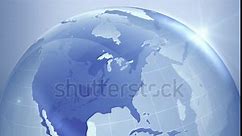 Close Up Of Spinning Globe Stock Footage Video (100% Royalty-free) 21897013