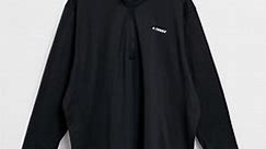 adidas Outdoors Terrex half zip fleece in black | ASOS