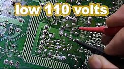 TCL CRT TV no power( low 110 volts)
