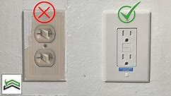 How to easily upgrade 2-prong electrical outlets to 3-prong outlets without grounding them