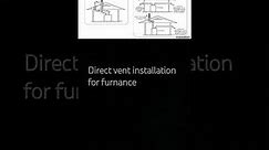 Direct vent system for furnace #hvac #plumbing #electrical