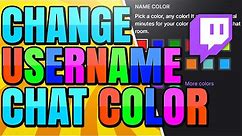 How to Change Twitch Username Color in Chat