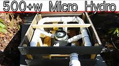 AWESOME WATER POWER 500w Hydro Electric Off Grid System