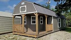 12X40 Derksen Deluxe Lofted Barn Cabin at Big W's Portable Buildings in Lafayette, Louisiana.