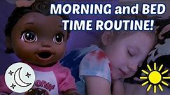 BABY ALIVE MORNING and BEDTIME ROUTINE COMPILATION! The Lilly and Mommy SHOW! FUNNY KIDS SKIT!