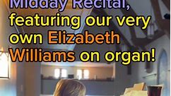 Don’t miss a very special Lenten Midday Recital tomorrow, Thurs., Mar. 14 at 12:00noon as Elizabeth Williams, organist and beloved former Muhlenberg Music Minister, returns to perform wonderful organ music! The recital will also be live-streamed to Facebook and YouTube, so we hope to see you there, in person or online! #muhlenberglutheranchurch #ELCA #Lent | Muhlenberg Lutheran Church