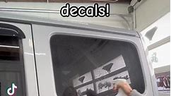 This is the easiest way to install vinyl window decals whether you're at a professional or a beginner! Wet installation makes it way easier to line up the decal, decreases the chances of getting bubbles, and gives you perfect results every time! #decals #decal #elvis #jeep #windowdecals #windowstickers #vinyl #vinyldecal #vinyldecals #windowflags #flags #stickers #fyp #tutorial #wraps