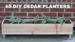 $5 DIY Cedar Planters | NATHAN BUILDS