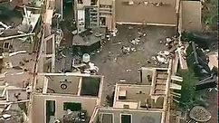 Tornado damage in Jacksboro, Texas