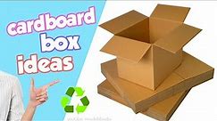 😍 You will love these 15 Ideas to make with cardboard boxes