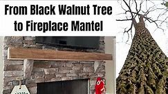 DIY FIREPLACE MANTEL: Every step of the process from tree to mantel (with our Woodland Mills HM126)
