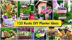 135+ Rustic DIY Planter Ideas for Garden Decorations!