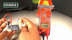 How to TEST and MEASURE a Double Fan CAPACITOR using Digital Multimeter SNT810 easy and quickly