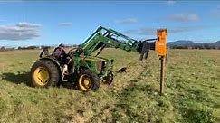 Tractor Fencing with a THOR Post Driver Rammer = Fast & Easy Farm Fencing