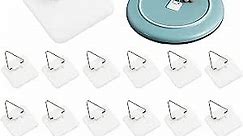 40 Pieces Invisible Adhesive Plate Hanger Vertical Plate Holders for The Wall Hooks Decorative Plates Wall Holders for Display 1.25 Inch