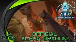Official Alpha Dragon Fight Using Stegos and Shotguns On Ark Survival Ascended!