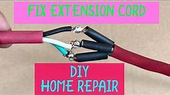 How to Repair Fix a Cut or Damaged Extension Cord SAFELY - DIY Electrical EASY SPLICE