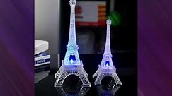 S/M/L Romantic France Mini Eiffels Tower LED Color Changing Night Light Home Bedroom Party Lamp Decor Home Decor Christmas Gifts