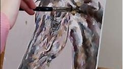 Let’s rework this sketch ✨ “Blossom” Oil on panel. #horse #equestrian #dressage #dressagehorse #dressagehorses #oilpainting #oilsketch #paintwithme | Chloe Brown Art
