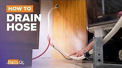 How to replace Drain Hose part # 8269144A on your Whirlpool Dishwasher