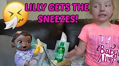BABY ALIVE gets a COLD (COMPILATION) The Lilly and Mommy Show! The TOYTASTIC Sisters FUNNY KIDS SKIT