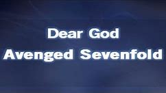 Dear God [ Karaoke Version ] Avenged Sevenfold