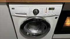 LG washing machine F1222TD full cycle, clever sud lock remove,OMG😱it hit the glad near the end 😲😲