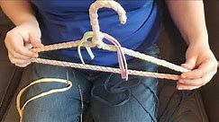 How to Make a Braided Fabric Covered Hanger