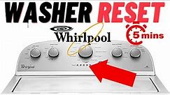 Why is my Whirlpool top load washer not spinning clothes dry