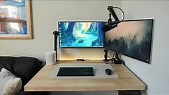 Compact Minimal Desk Setup for WFH and Gaming