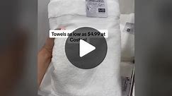 Do you need new towels? These are all such a great deal! Target sells similar ones for like $16-18! The bath towels are only $4.99 and bath sheets are $9.99! I need to stock up for my new home! #costco #costcoguide #newhome #homedecor