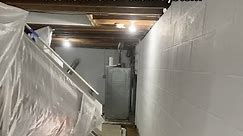Basement waterproofing “interior french drain system #fypシ゚viral #pa #basement #basementwaterproofing #philadelphia #southjersey #fypage #philly #fypage #basementrenovation #sumpump #frenchdrain #frenchdrains