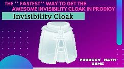 Prodigy Math Game | How to get the INVISIBILITY CLOAK in Prodigy.