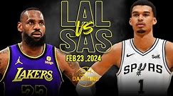 Los Angeles Lakers vs San Antonio Spurs Full Game Highlights | February 23, 2024 | FreeDawkins