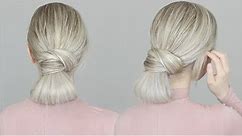 HOW TO: Simple Bun Hair Tutorial | EASY