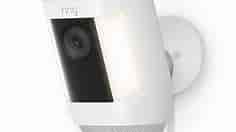 Ring Spotlight Cam Pro White Plug-In Security Camera - B09DRK9ZJ8