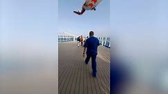 Cruise ship passenger was airlifted to a hospital 800 miles from home against his wishes when the ship doctor misdiagnosed his "pulled muscle"
