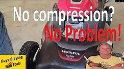 How to fix a mower with no compression