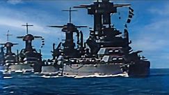 [RARE BATTLE FOOTAGE] WW1 Battleships [1914 - 1918] In Color 60 FPS WW1 HD
