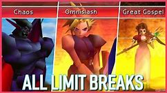 Final Fantasy VII All Limit Breaks