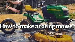 How to make a racing lawnmower I.T. Creations
