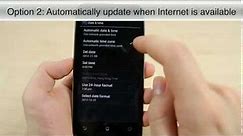 How to set time and date on the Asus Padfone 2