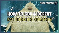 Final Fantasy 7 Remake - How To Get & Defeat Fat Chocobo Summon | Chadley's Report