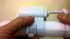 Dual flush toilet conversion kit fill valve adjustment from http://www.DualFlushPro.com: