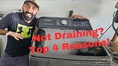 Top 4 Reasons Why Your Samsung Washer Is Not Draining!