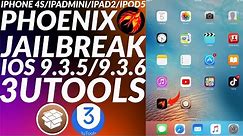 How to install Phoenix Jailbreak & Jailbreak iOS 9.3.5/9.3.6 3uTools | iPhone4S/iPadMini/iPad2/iPad3