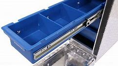 UWS Truck Bed Toolbox with Slide Drawers - 1.9 cu ft - Bright Aluminum UWS Truck Tool Box UWS01053