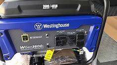 Westinghouse WGen3600v Portable Generator Unboxing and First Time Start